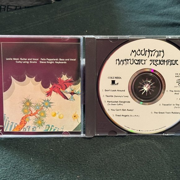 MOUNTAIN "NANTUCKET SLEIGHRIDE" COMPACT DISC * GREAT CONDITION * SLIGHTLY USED - Picture 2 of 5